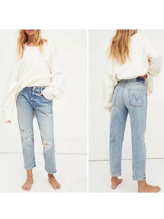 Mother Denim - Mother Superior $278 Woman’s 28 The Scrapper Cuff Ankle Frey Denim Jeans